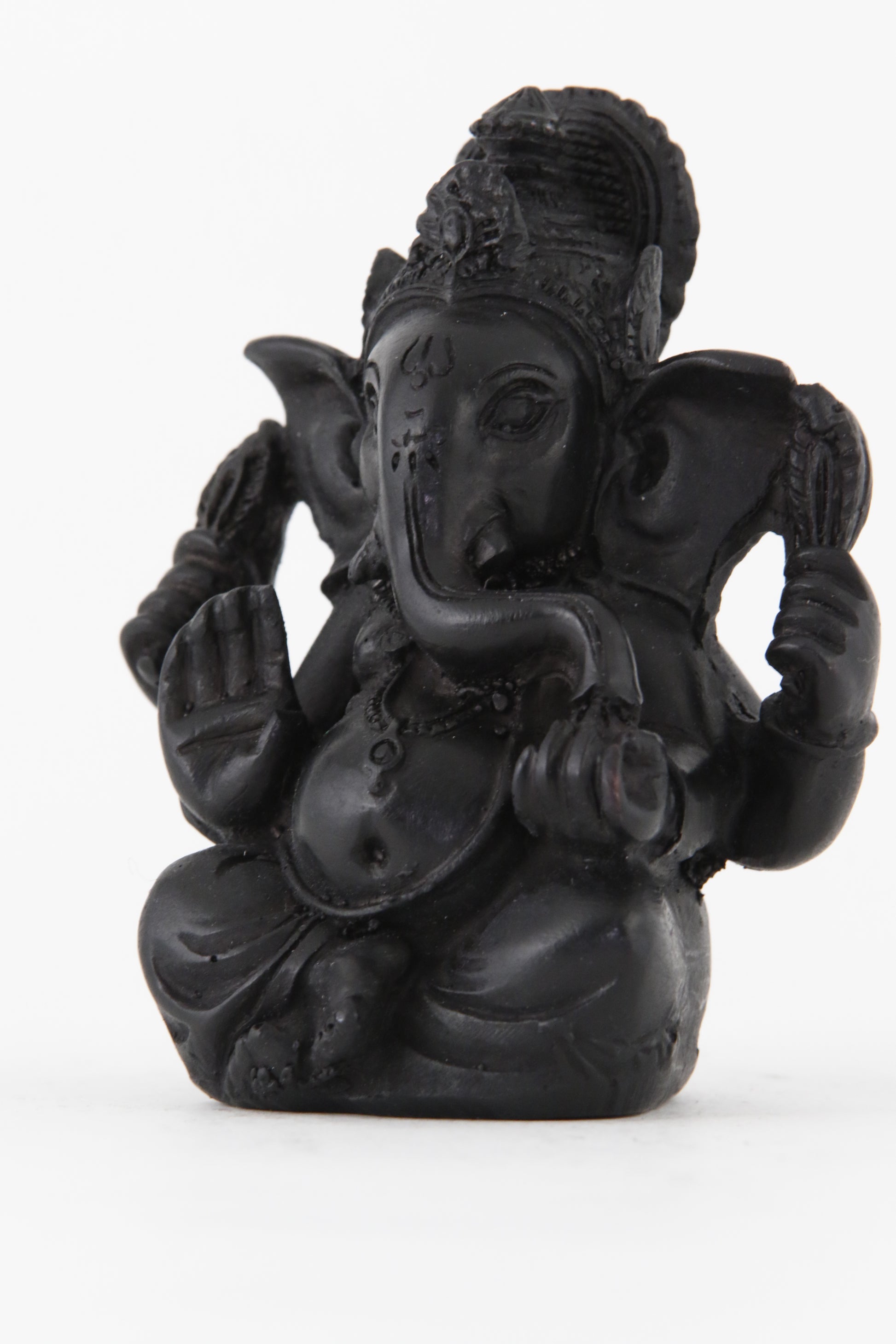 GANESHA AURA STATUE DARK LARGE SIZE SIDE  VIEW