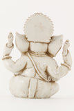 GANESHA AURA STATUE OFFWHITE LARGE SIZE BACK VIEW