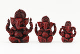 GANESHA AURA COLORED STATUE ALL SIZE COMPARISON FRONT VIEW
