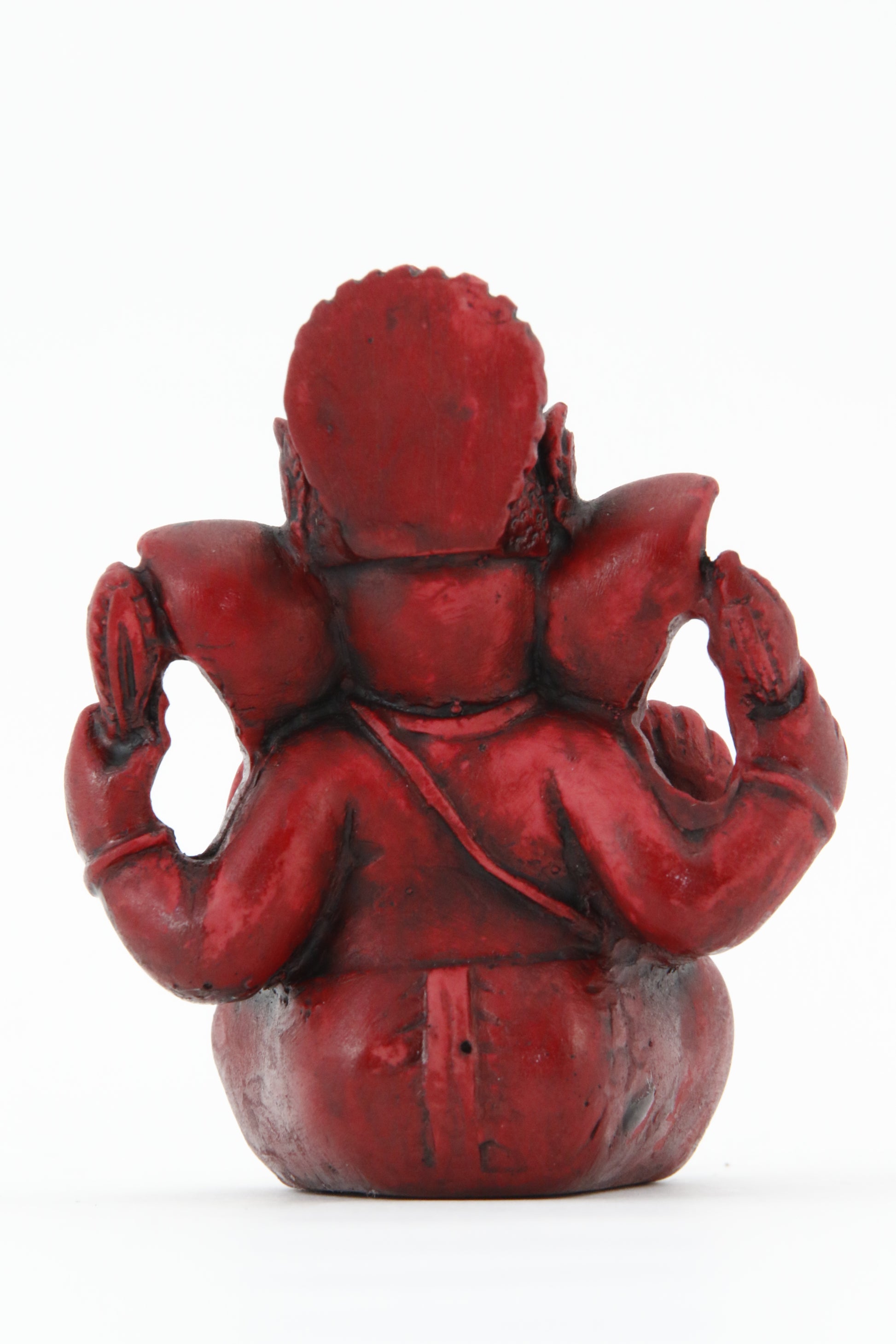 GANESHA AURA COLORED STATUE MEDIUM SIZE BACK VIEW