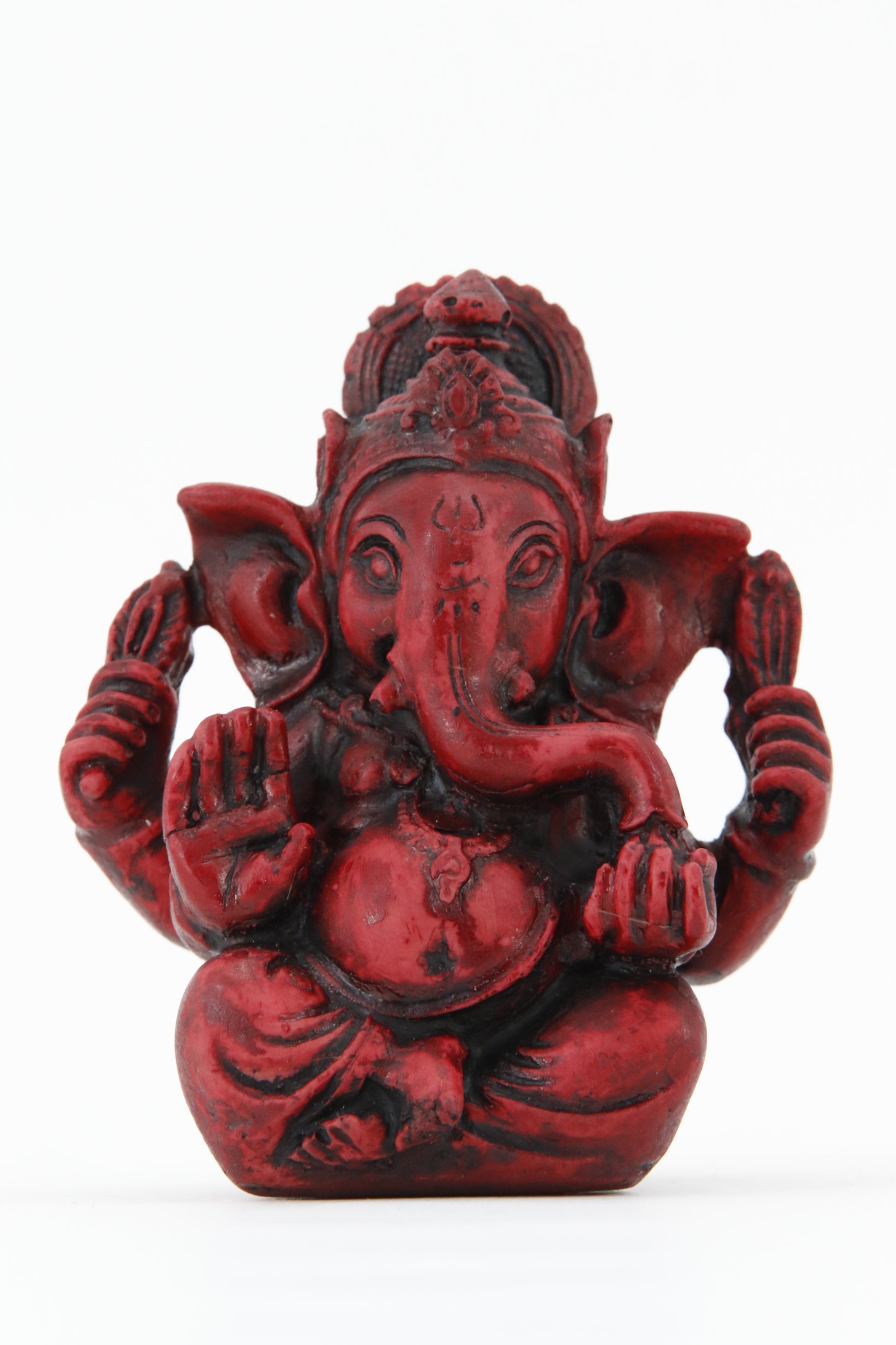 GANESHA AURA COLORED STATUE MEDIUM SIZE FRONT VIEW