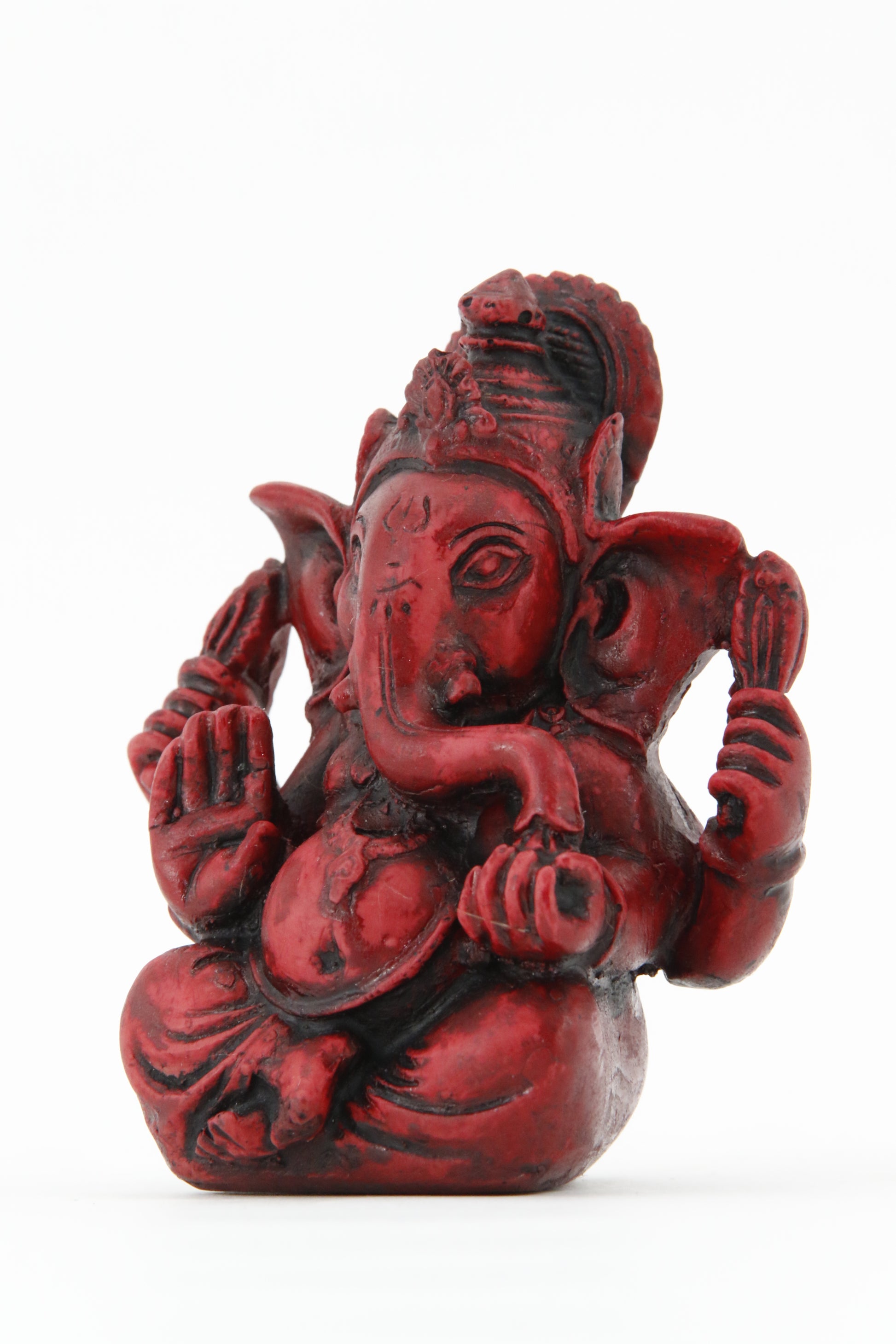 GANESHA AURA COLORED STATUE MEDIUM SIZE SIDE VIEW