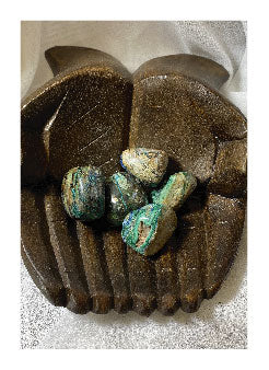 AZURITE MALACHITE HEALING TUMBLED STONE PIC