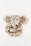 GANESHA BIG EAR STATUE OFFWHITE LARGE SIZE FRONT VIEW