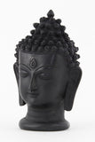 BUDDHA HEAD STATUE DARK LARGE SIDE VIEW