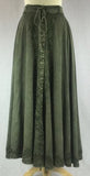 Button-up SKIRT SAGE GREEN Front View