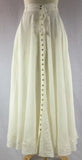 Button-up SKIRT OFF WHITE Front View Detail