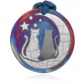 RAKU SILHOUETTE MEDALLION ORNAMENT