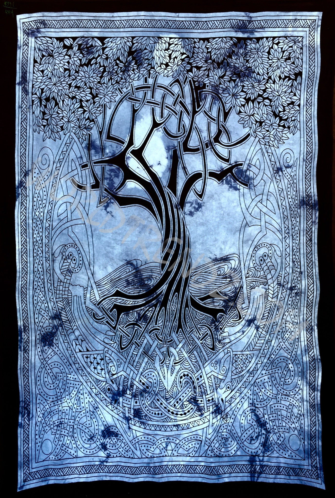 TREE OF LIFE CELTIC TAPESTRY BLUE
