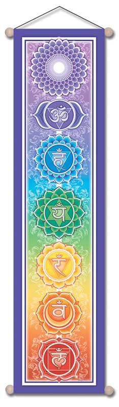 CHAKRA PRANA CB01 AFFIRMATION BANNER WALL HANGING