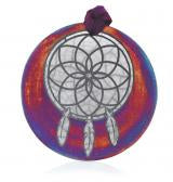 RAKU SILHOUETTE MEDALLION ORNAMENT
