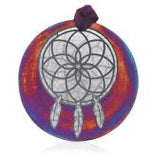 RAKU SILHOUETTE MEDALLION ORNAMENT