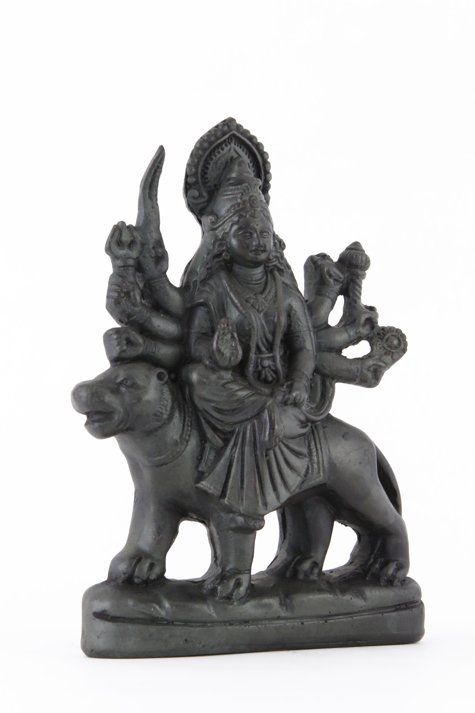 GODDESS DURGA STATUE DARK SIDE VIEW