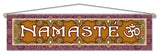 NAMASTE BROWN ENTRY WAY AFFIRMATION BANNER