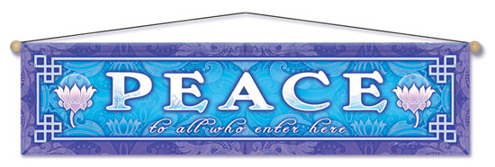PEACE ENTRY WAY AFFIRMATION BANNER