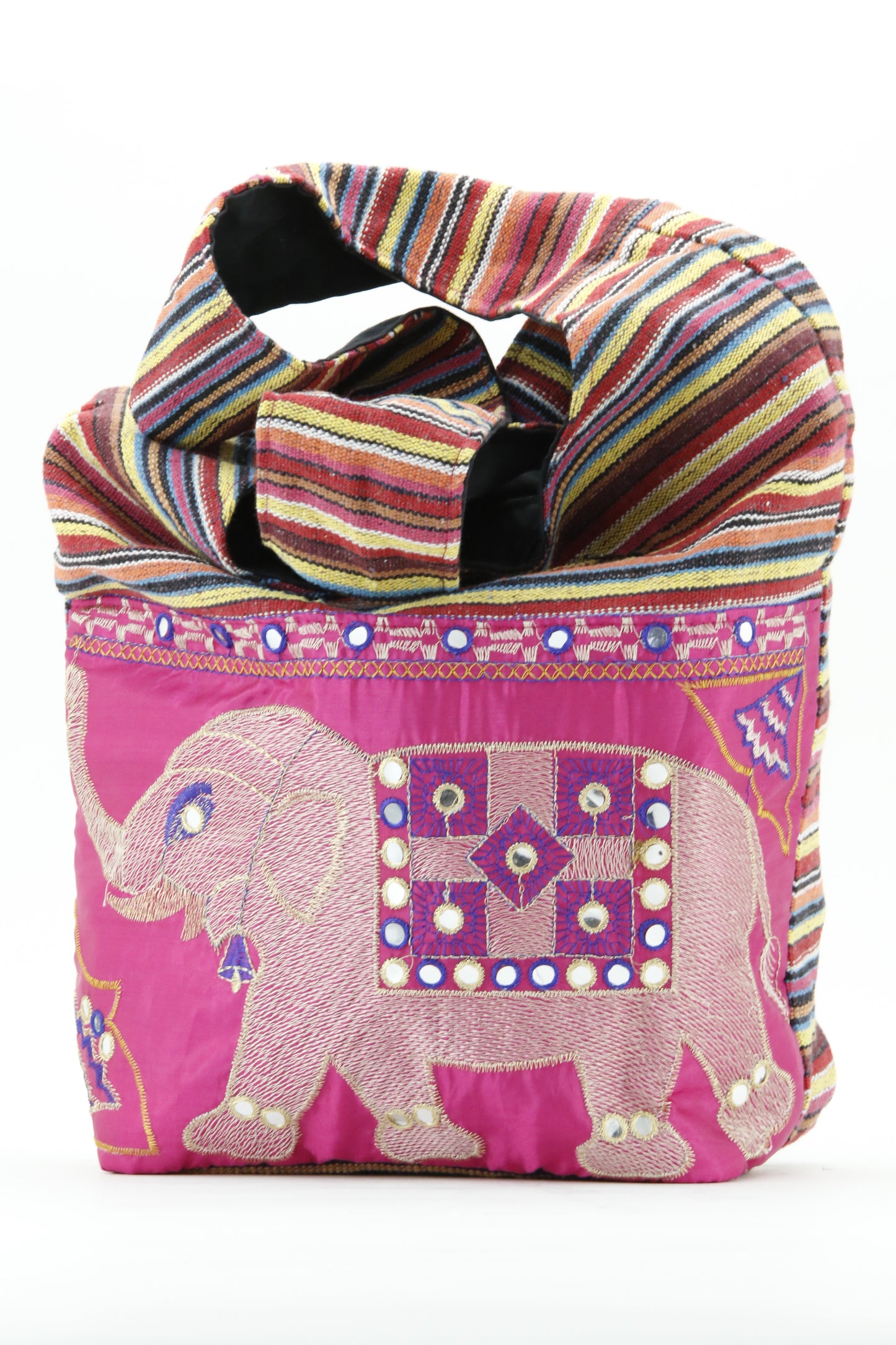 ELEPHANT BAG PINK WITH HOT PINK BACKGROUND