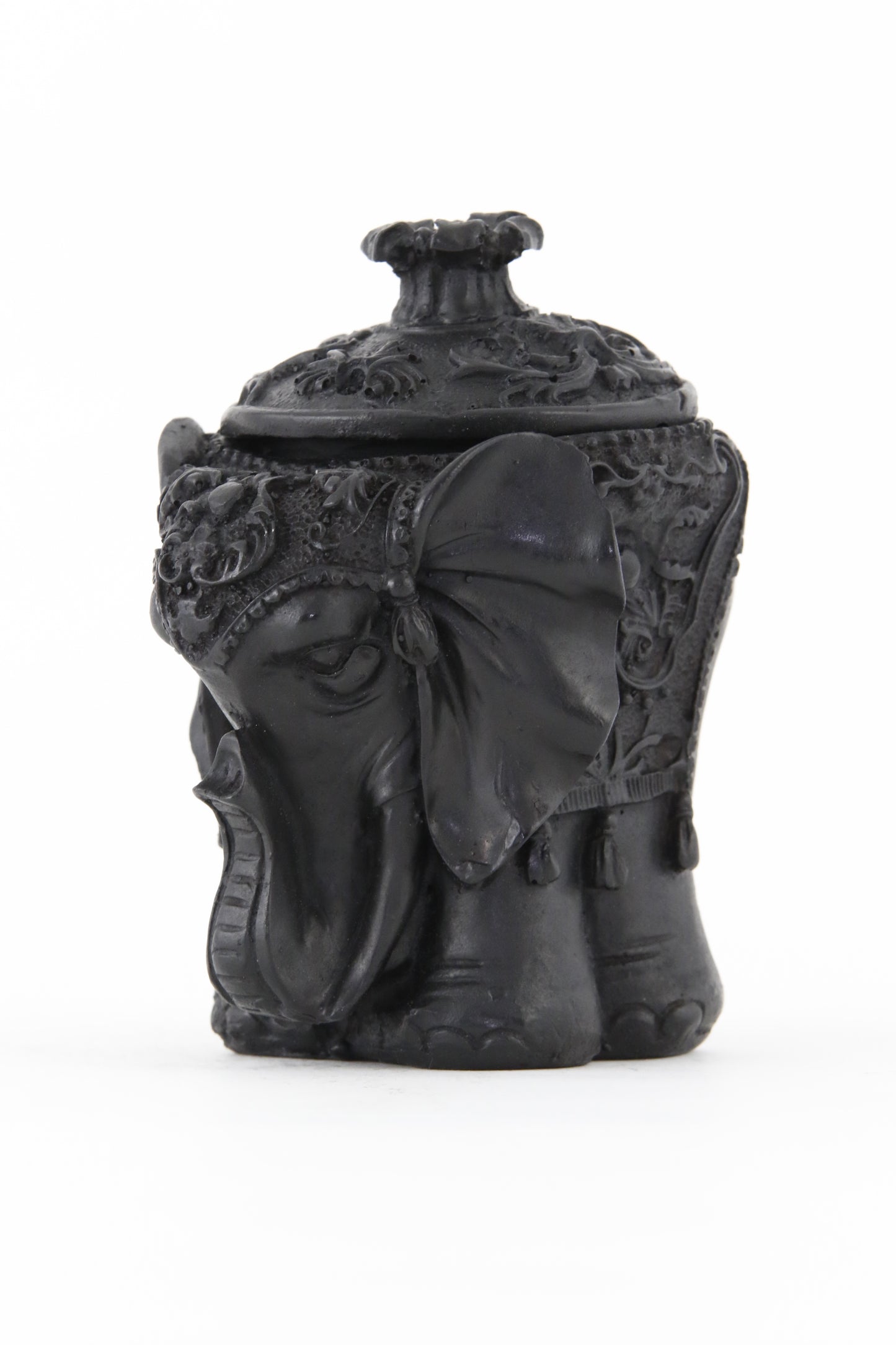 ELEPHANT BOX STATUE ROUND DARK SIDE 3 VIEW