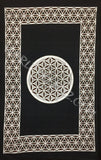 FLOWER OF LIFE TAPESTRY BLACK-SILVER-BROWN