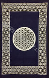 FLOWER OF LIFE TAPESTRY NAVY BLUE -SILVER-BLACK