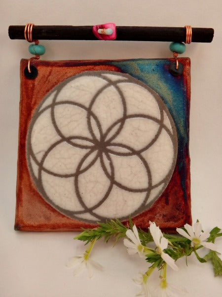 RAKU DREAMCATCHER TILE