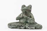  NAMASTE FROG STATUE FRONT VIEW