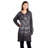 GANESHA HODDIE DRESS GREY 