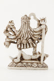 GODDESS KALI DANCING WEAPONS STATUE OFF-WHITE BACK VIEW
