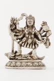 GODDESS KALI DANCING WEAPONS STATUE OFF-WHITE FRONT VIEW