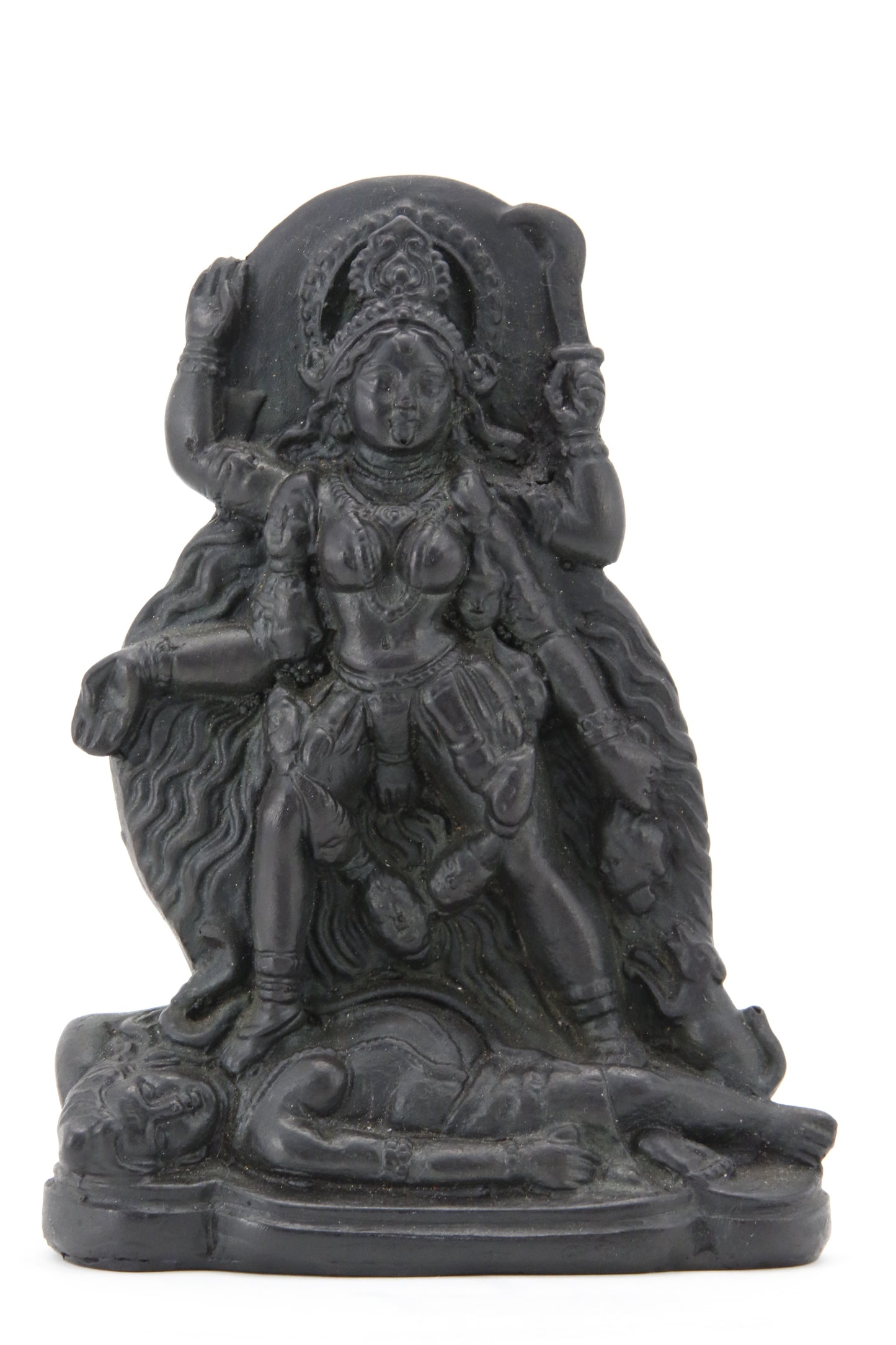 GODDESS KALI STANDING STATUE DARK FRONT VIEW