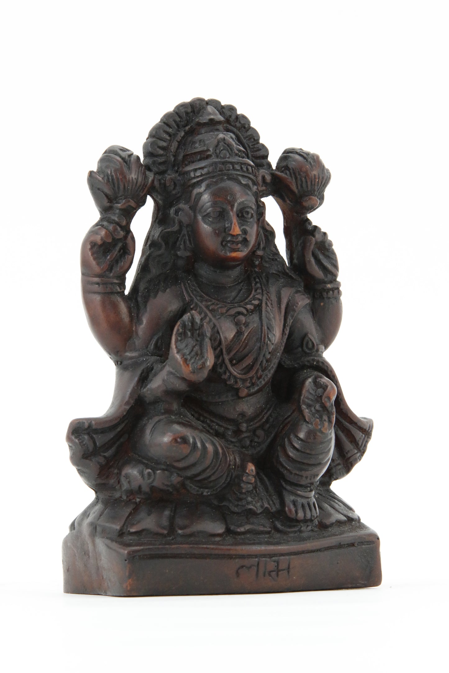 GODDESS LAKSHMI STATUE DARK SIDE VIEW