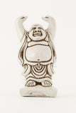 LAUGHING BUDDHA STATUE OFF-WHITE LARGE SIZE FRONT VIEW