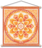 SACRAL CHAKRA ORANGE MEDITATION BANNER WALL HANGING