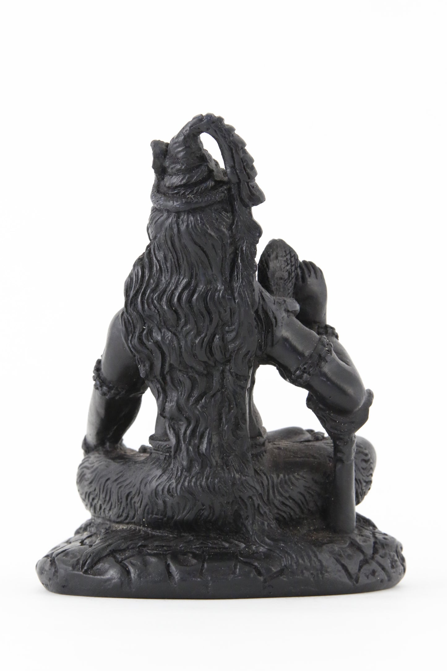 SHIVA BLESSING STATUE DARK BACK VIEW