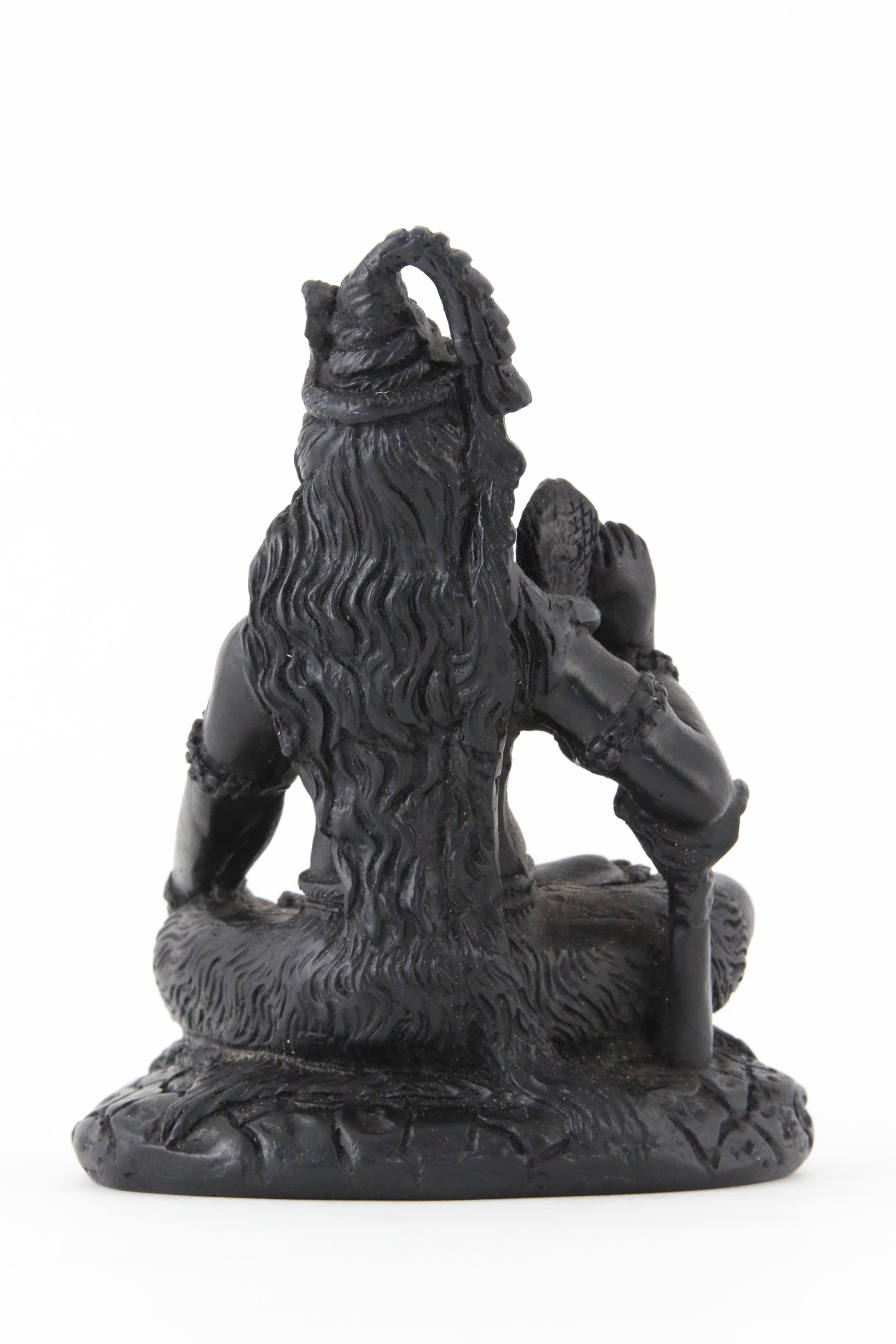 SHIVA BLESSING STATUE DARK BACK VIEW