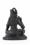 SHIVA BLESSING STATUE DARK BACK VIEW