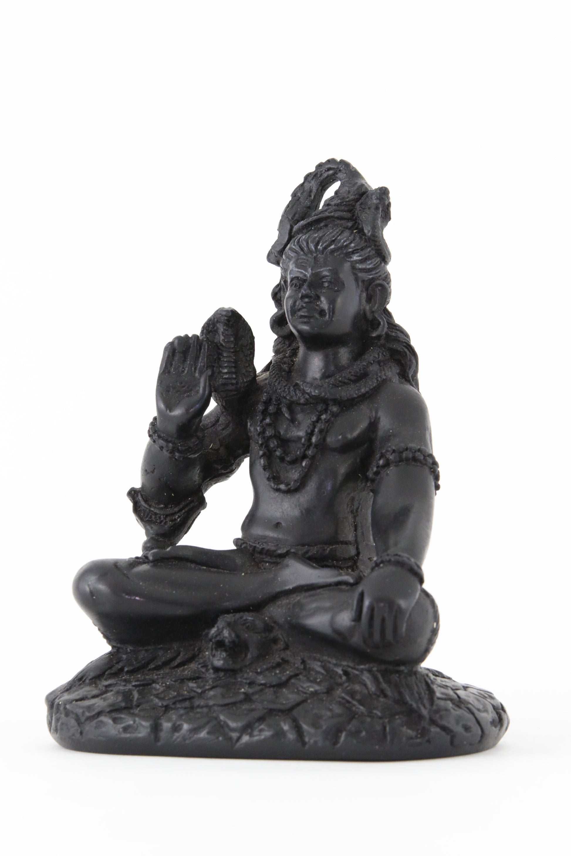 SHIVA BLESSING STATUE DARK SIDE VIEW