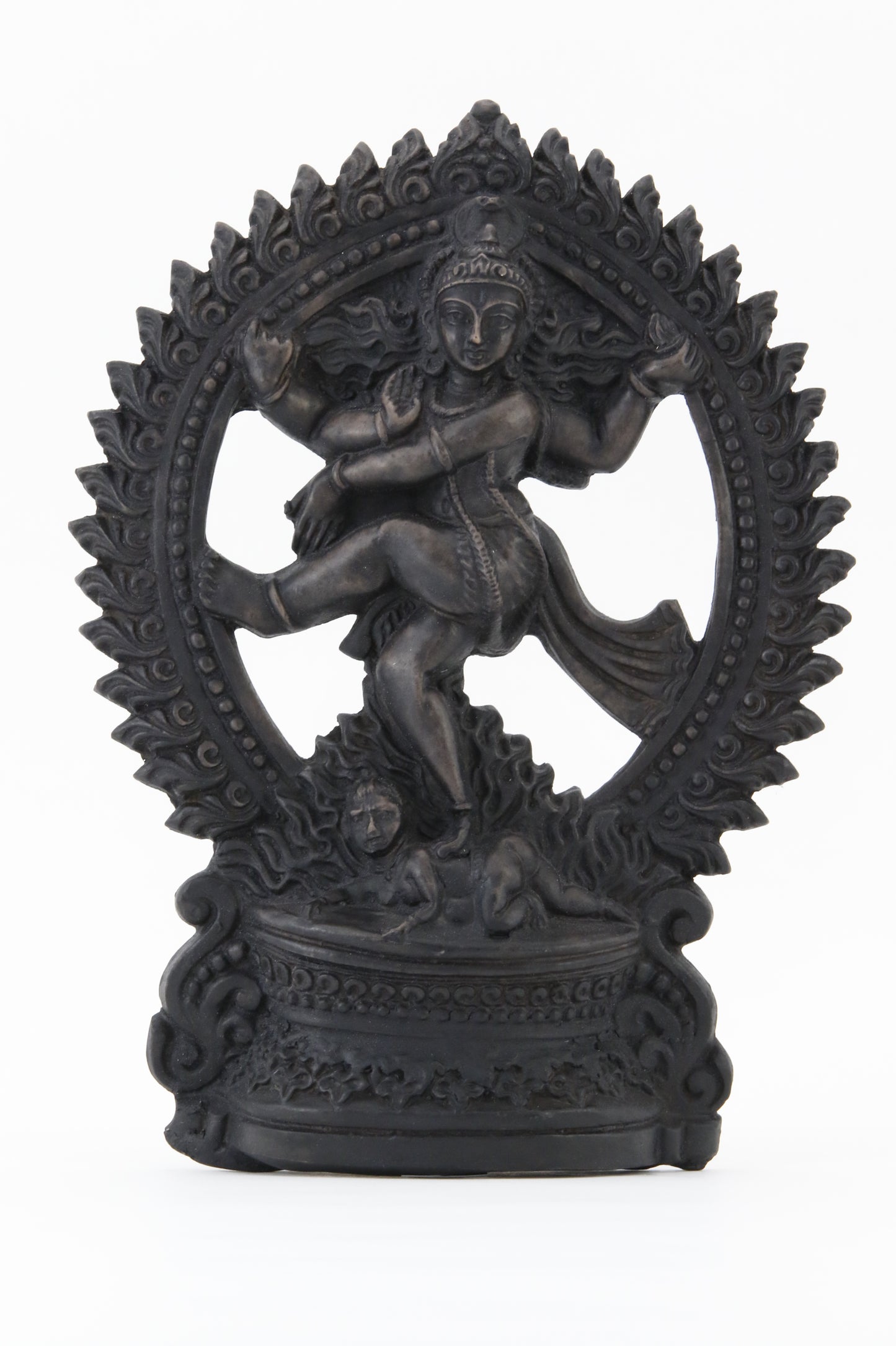 SHIVA DANCING POSE STATUE DARK FRONT VIEW