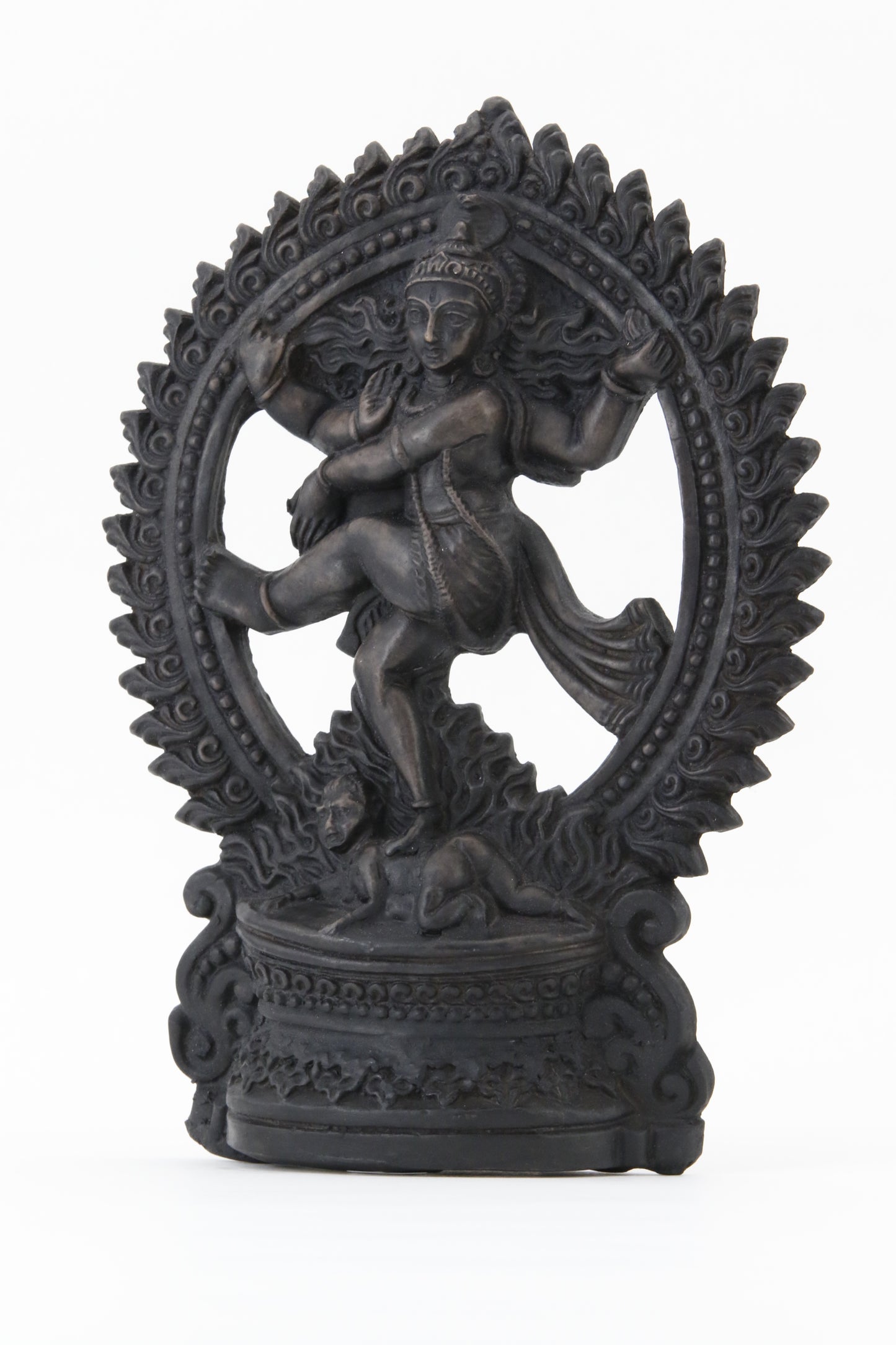 SHIVA DANCING POSE STATUE DARK SIDE 2 VIEW