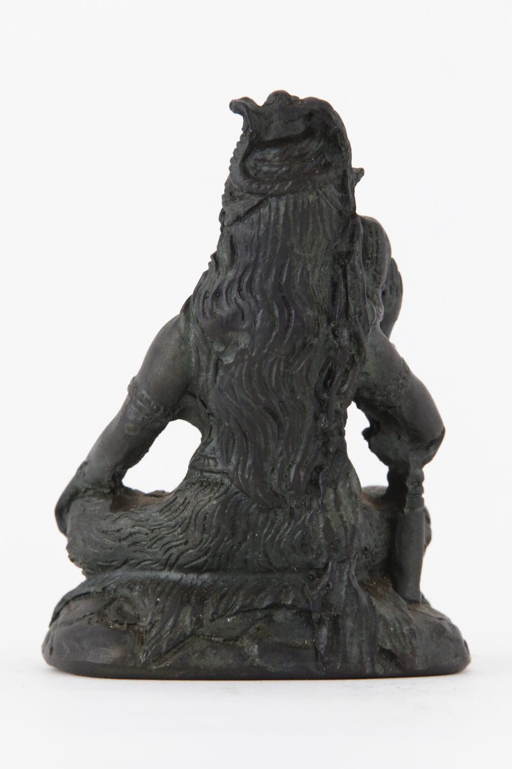 SHIVA BLESSING STATUE DARK SMALL SIZE BACK VIEW