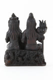 SHIVA FAMILY STATUE DARK BACK VIEW