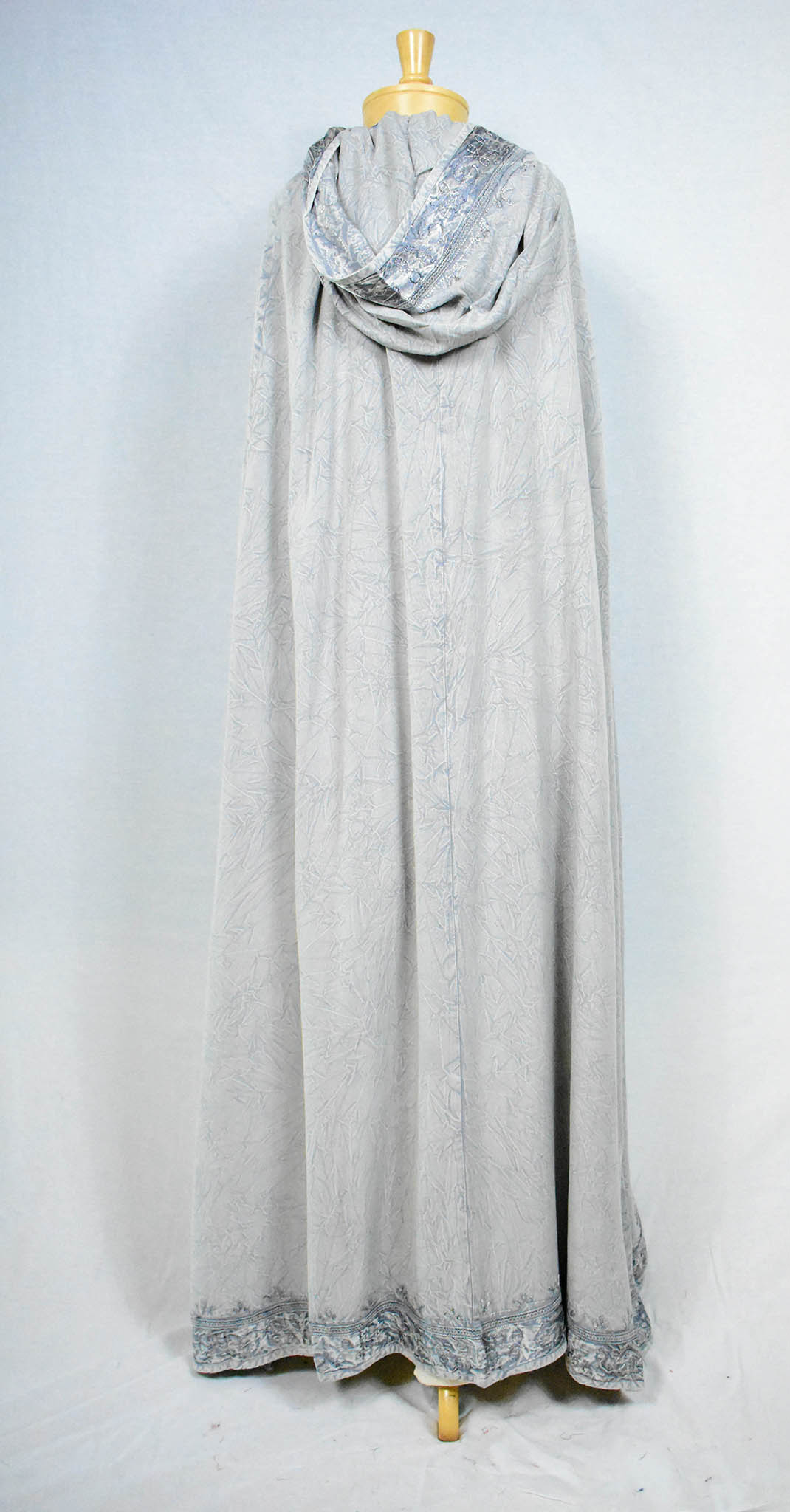 Magic Rayon Cloak Silver Grey S/M Back View