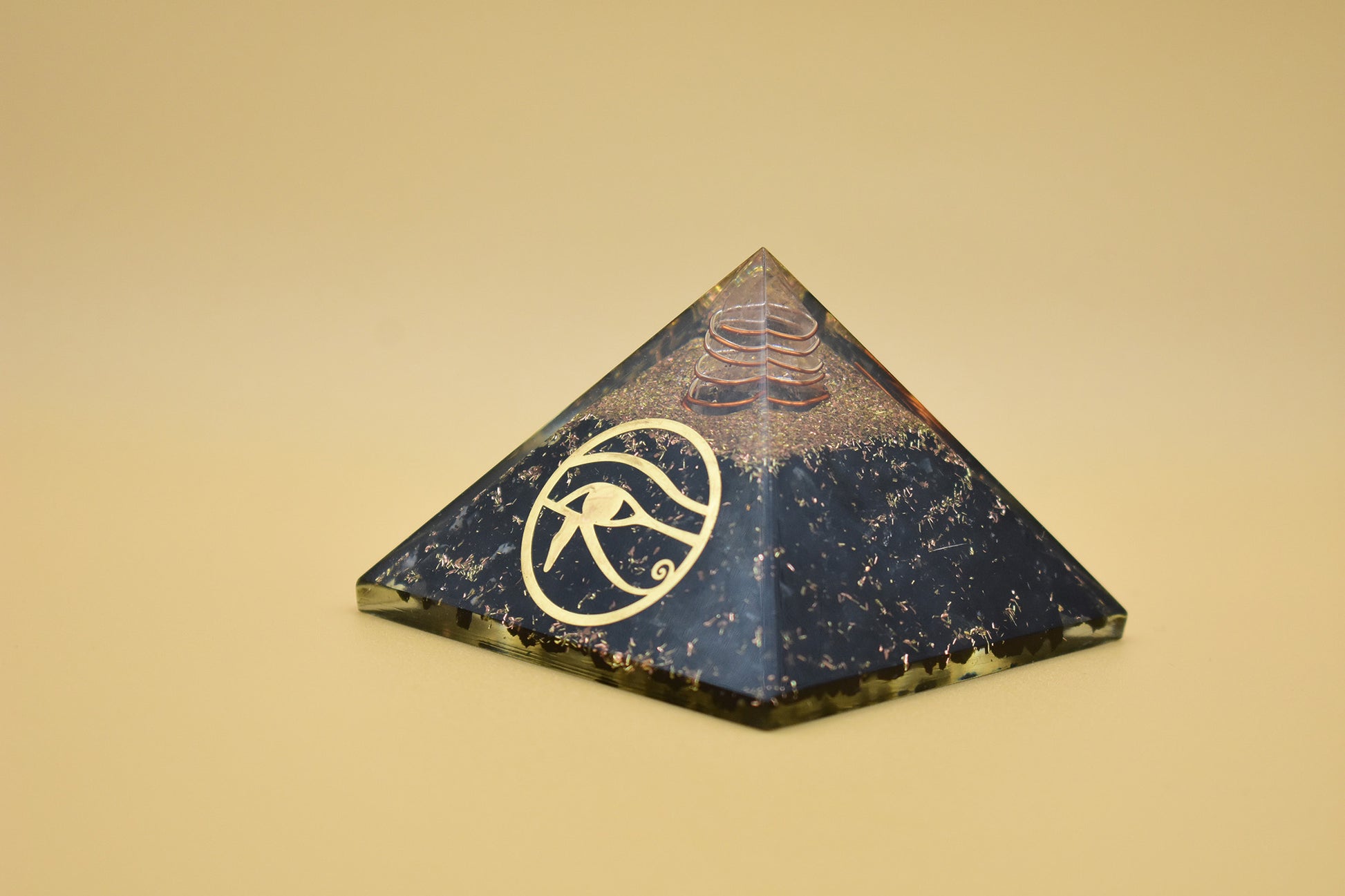 Black Tourmaline Small Pyramid Ankh Symbol 