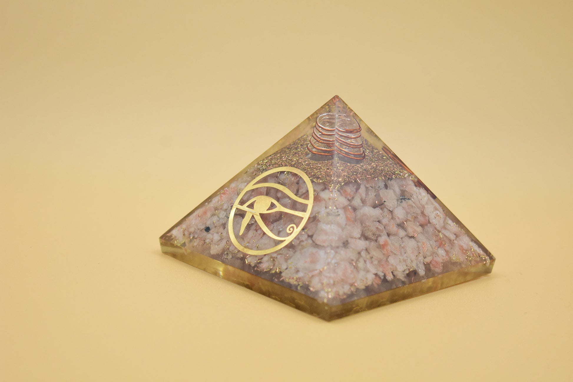 Sunstone Small Pyramid Ankh Symbol
