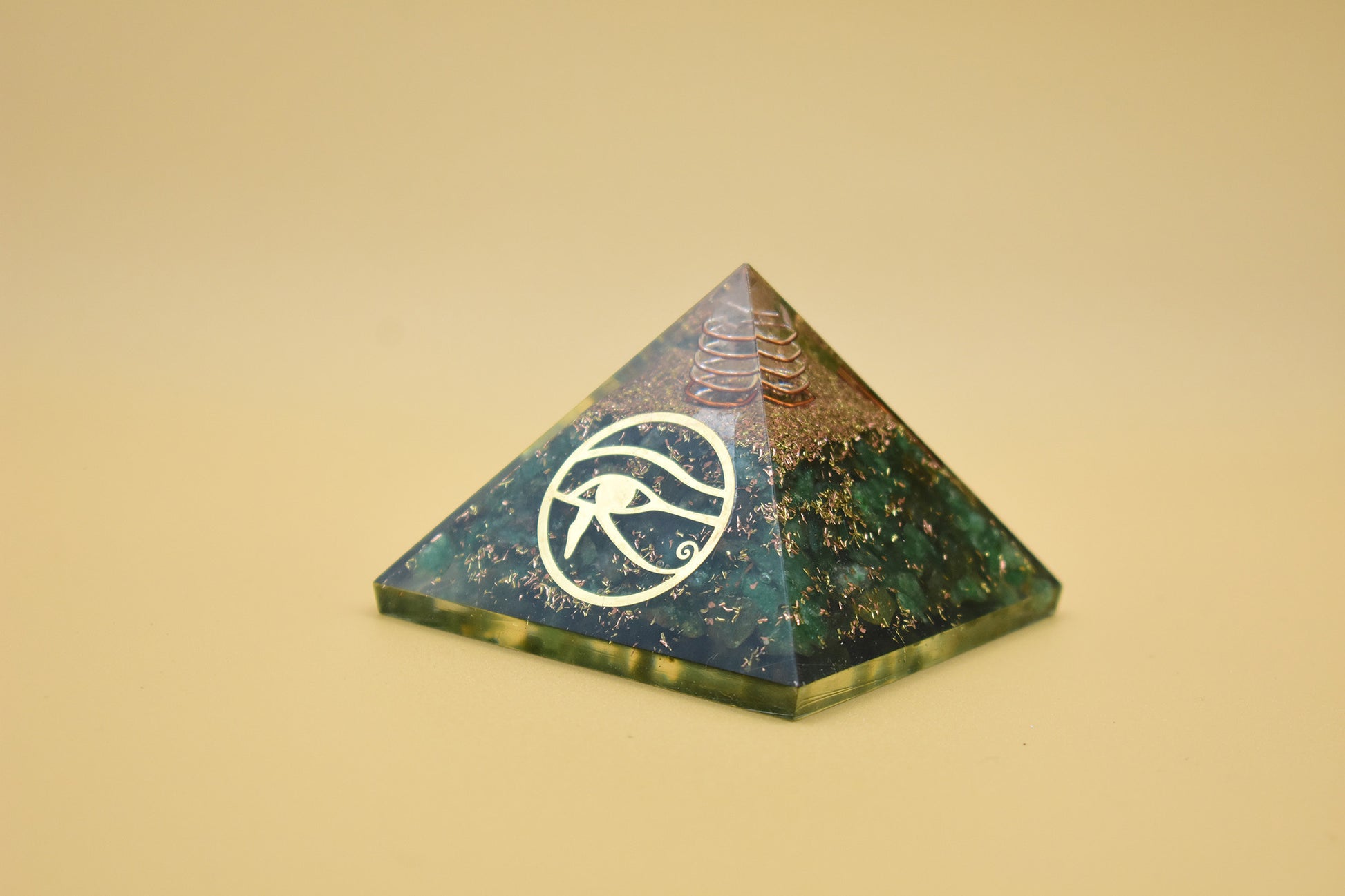 Fuchsite Small Pyramid Ankh Symbol