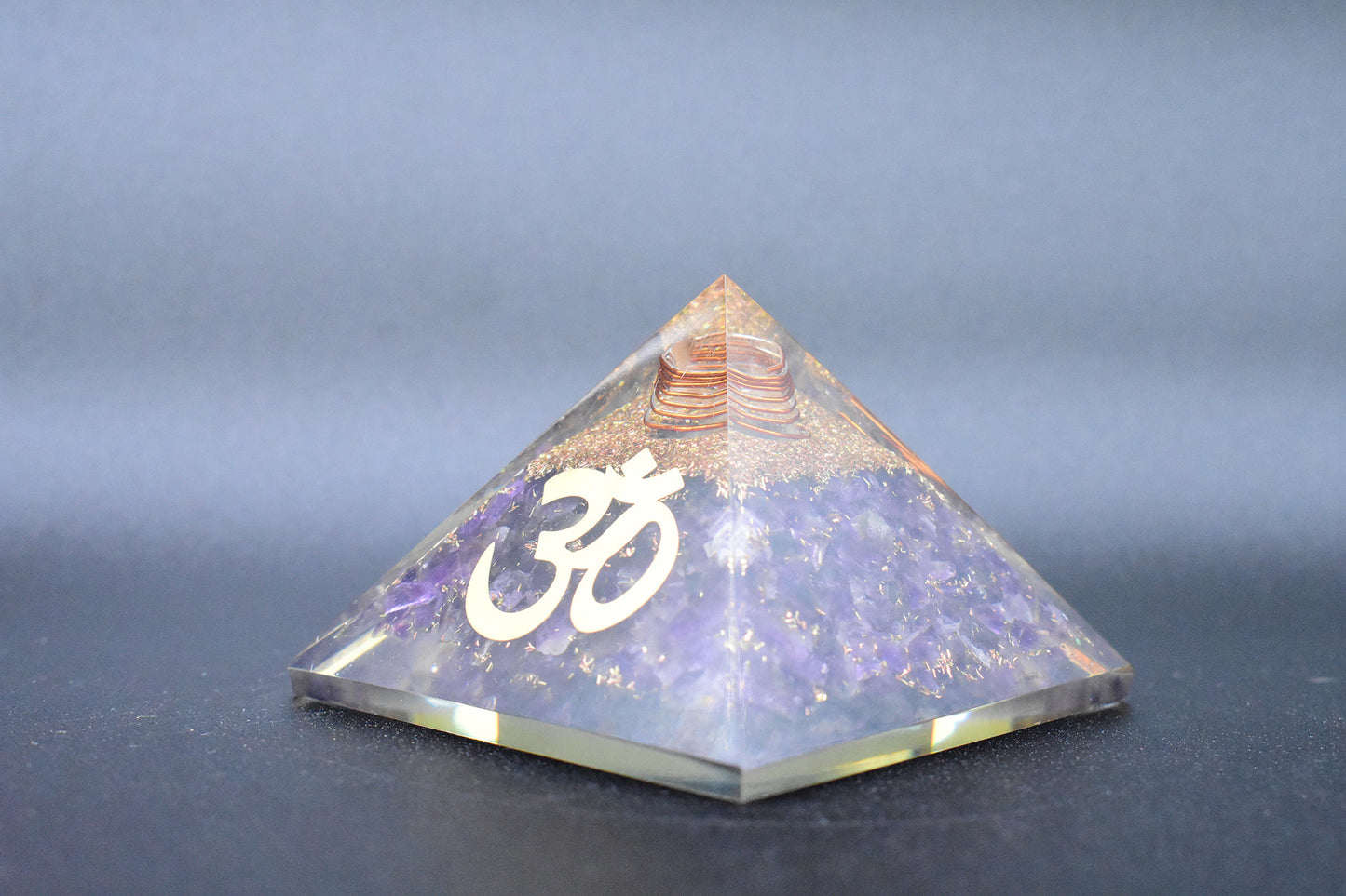 Amethyst Small Pyramid OM Symbol