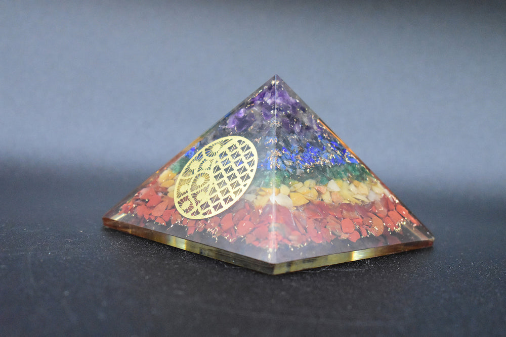 Chakra Small Pyramid Sacred Geometry Yin Yang Symbol