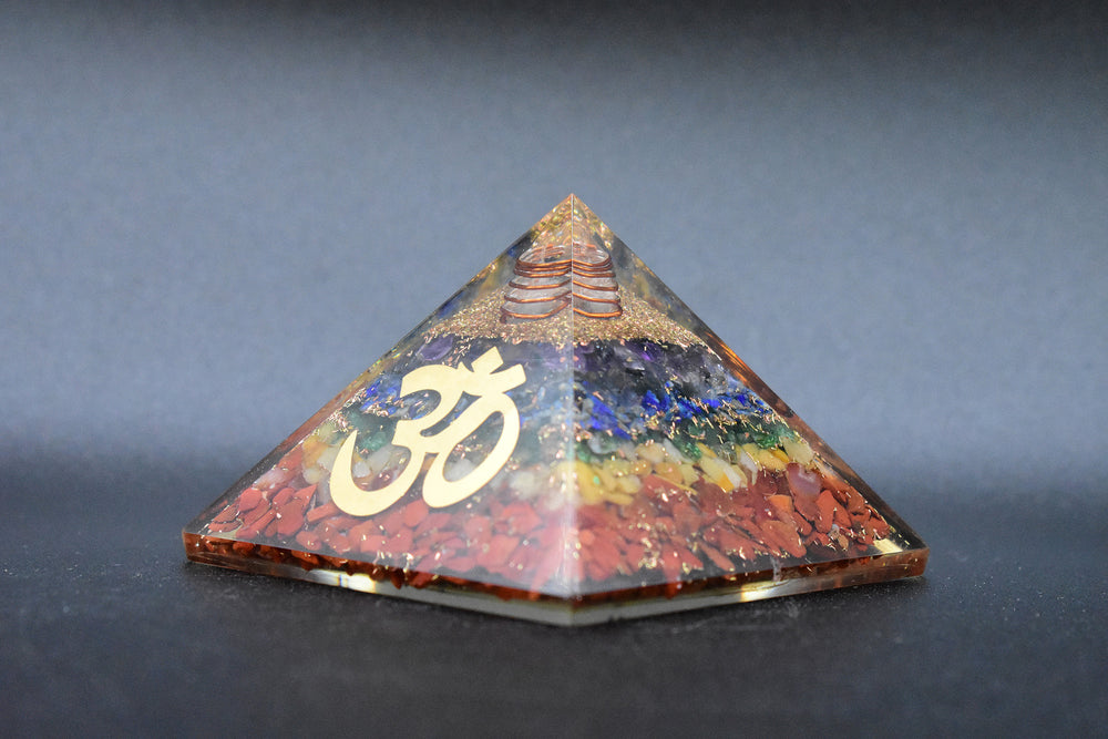 Chakra Small Pyramid Om Symbol