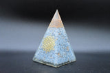 Blue Lace Agate Large Pyramid Sacred Geometry Symbol