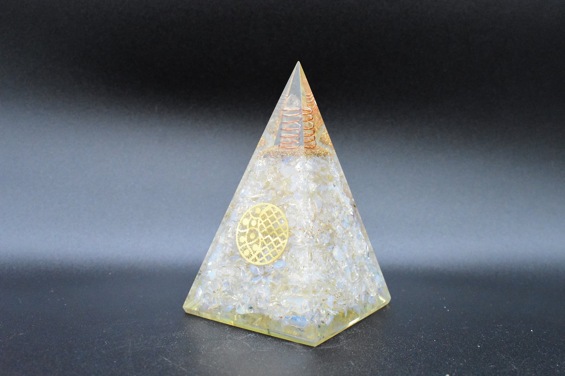 Large Copper Pyramid  A Journey Through Art