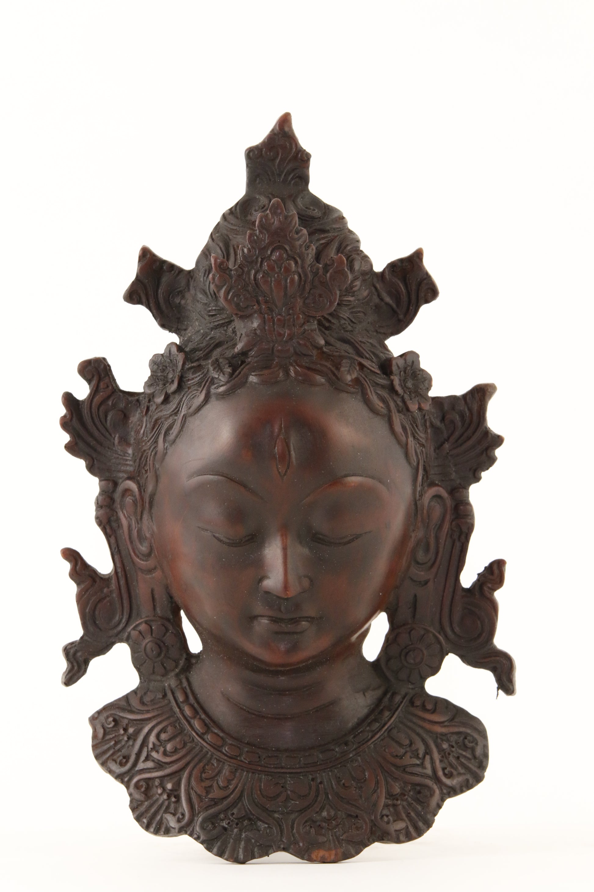 TARA WALL MOUNT STATUE DARK LARGE FRONT VIEW